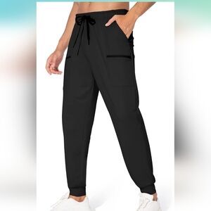 MAROAUT Men's Joggers Pants - Lightweight Sweatpants with Zipper Pockets, Gym